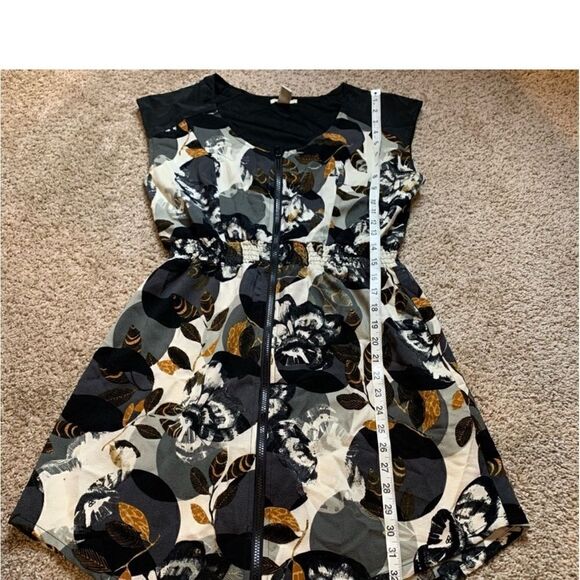BAR III Floral Zip Front Mini Dress M - Picture 10 of 12